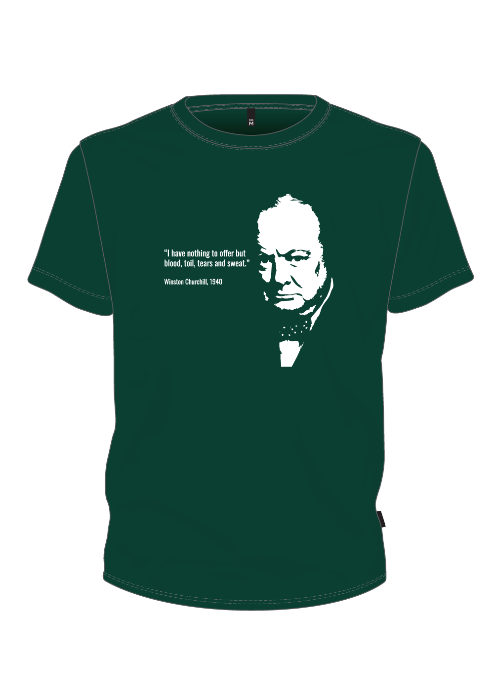 T-shirt Churchill Face