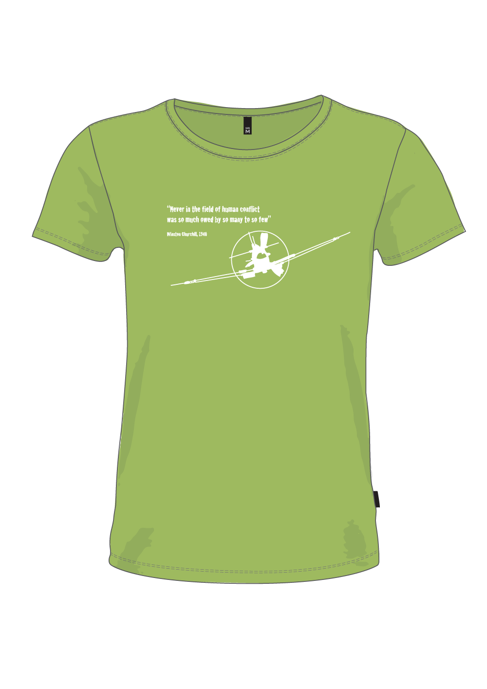 T-shirt Churchill Spitfire dam