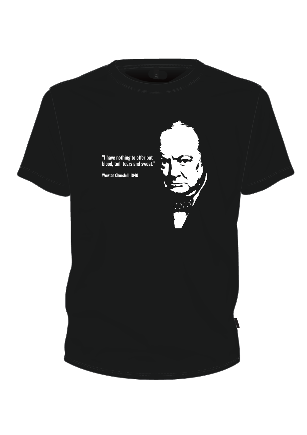 T-shirt Churchill Face